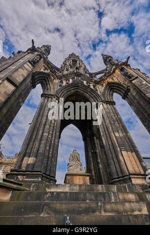 Le Scott Monument Édimbourg Banque D'Images