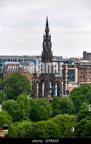 Le Scott Monument Édimbourg Banque D'Images