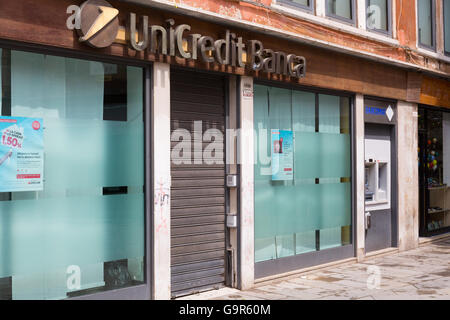 UniCredit Banca Venise Italie Banque D'Images