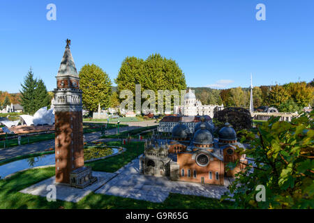 Le parc miniature Minimundus, Klagenfurt, Autriche, Carinthie, Styrie, Banque D'Images