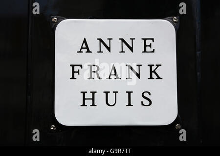 La maison d'Anne Frank à Amsterdam, Hollande Banque D'Images