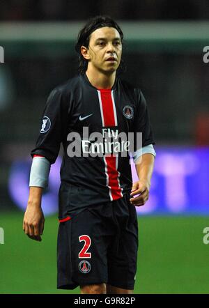 Football - coupe UEFA - Round de 32 - second Leg - Paris Saint Germain / AEK Athènes - Parc de la Princesse. Marcelo Gallardo, Paris Saint Germain Banque D'Images