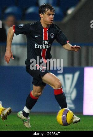 Football - coupe UEFA - Round de 32 - second Leg - Paris Saint Germain / AEK Athènes - Parc de la Princesse. Jerome Rothen, Paris Saint Germain Banque D'Images