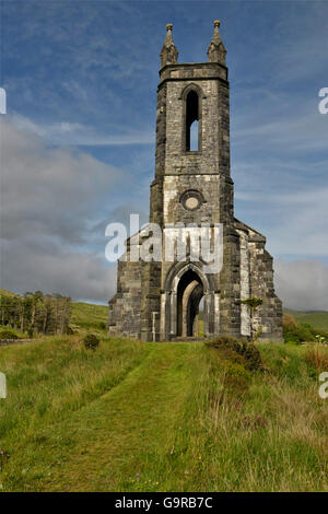 Ancienne église de Dunlewey, comté de Donegal, Irlande / Dunlewy, ruine Banque D'Images