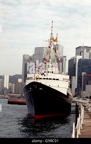 Royal Yacht Britannia - Hong Kong Banque D'Images