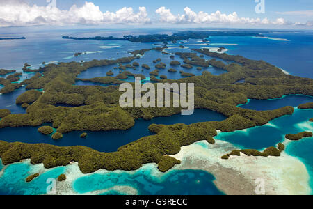 1000 îles, Palau, Micronésie, archipel de Bismarck Banque D'Images