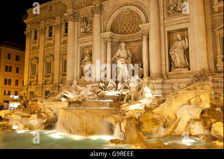 Fontaine de Trevi, Rome, Latium, Italie / Fontana di Trevi Banque D'Images