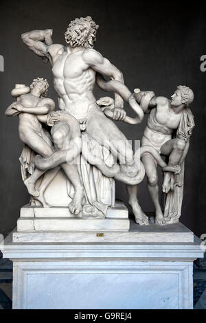 Groupe Laocoon, Musées du Vatican, Cité du Vatican, Vatican, Rome, Latium, Italie / Laocoon et ses fils Banque D'Images