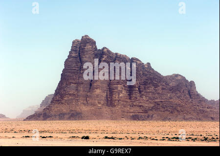 Les sept piliers de la sagesse, Wadi Rum, Jordanie Banque D'Images