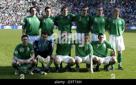 Soccer - Championnat d'Europe UEFA 2008 Qualifications - Groupe D - République d'Irlande v Pays de Galles - Croke Park Banque D'Images