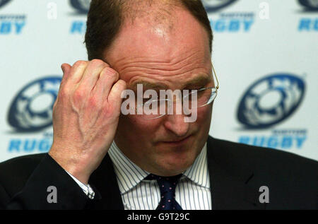 Rugby Union - Conférence de presse écossaise - Stade Murrayfield.Gordon Mckie, directeur général du rugby écossais, lors d'une conférence de presse au stade Murrayfield, à Édimbourg. Banque D'Images