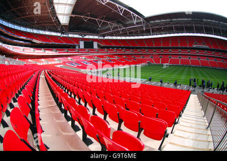 Football - Championnat d'Europe de l'UEFA qualification 2008 - Groupe E - Isreal / Angleterre - Angleterre entraînement - Stade Wembley. Stade Wembley Banque D'Images