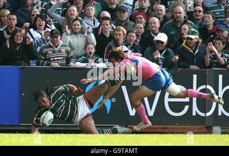 Rugby Union - Heineken Cup - Quart de finale - Leicester v Stade Francais - Welford Road Banque D'Images