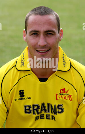 Cricket - Liverpool Victoria County Championship - Glamorgan Photocall 2007 - Sophia Gardens. Simon Jones, Glamorgan Banque D'Images