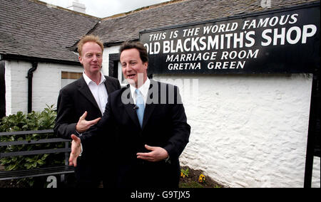 Tour de l'élection de David Cameron Banque D'Images