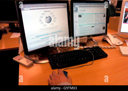 Stock - site Web Wikipedia Screengrabs Banque D'Images