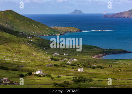 La côte pittoresque sur une partie de la 'Ring of Kerry'. Banque D'Images