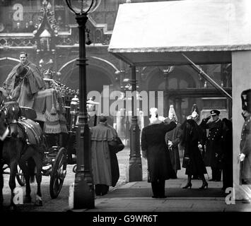 Image - Décès du roi George VI - Londres Banque D'Images