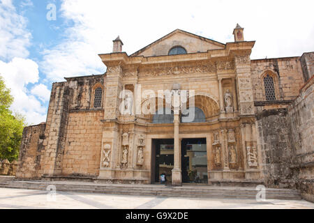 Cathédrale de Santo Domingo, Saint Domingue, République dominicaine, Caraïbes, Amérique Latine Banque D'Images