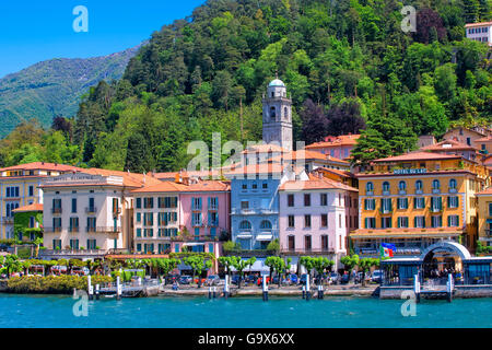 Sur le lac de Côme Bellagio Banque D'Images