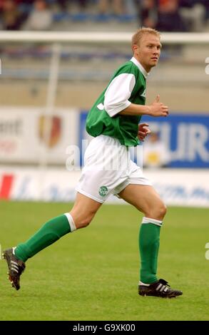 Football - amical - Guingamp v Hibernian. Ulrik Laursen de Hibernian Banque D'Images