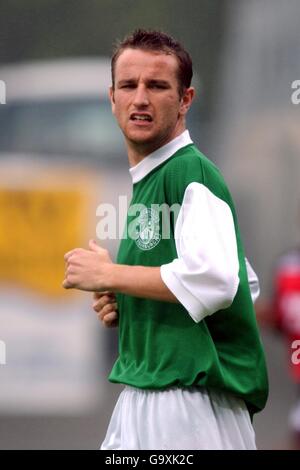 Football - amical - Guingamp v Hibernian. Grant Brebner de Hibernian Banque D'Images