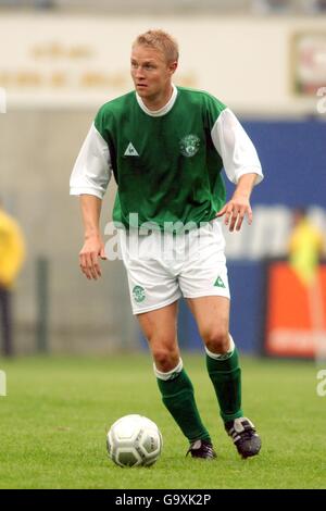 Football - amical - Guingamp v Hibernian. Ulrik Laursen de Hibernian Banque D'Images