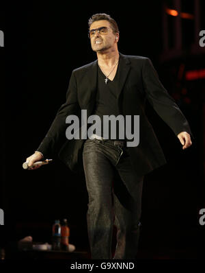 George Michael en concert - Danemark Banque D'Images