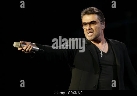 George Michael en concert - Danemark Banque D'Images