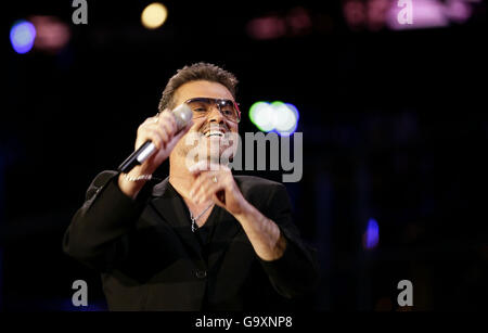 George Michael en concert - Danemark Banque D'Images