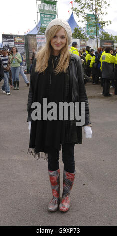 DJ Fearne Cotton ouvre officiellement le Big Weekend de BBC radio 1, à Preston. Banque D'Images