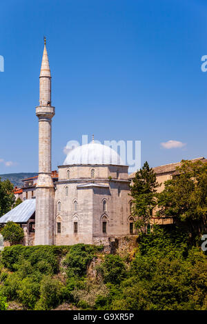 Koski Mehmed Pacha Mosquée à Mostar en Bosnie-Herzégovine. Banque D'Images