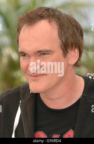 Le réalisateur Quentin Tarantino, lors d'un photocall, fera la promotion de la preuve de la mort lors du 60ème Festival annuel de Cannes, en France. Banque D'Images