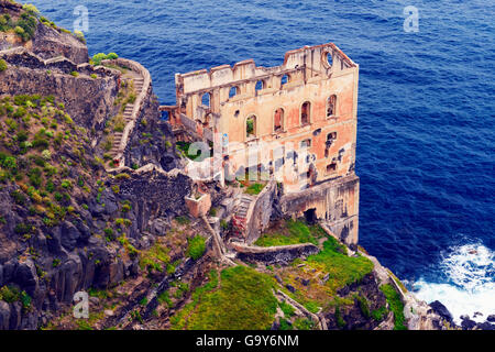 Maison délabrée, ruines de Casa Hamilton, Tenerife, Canaries, Espagne Banque D'Images