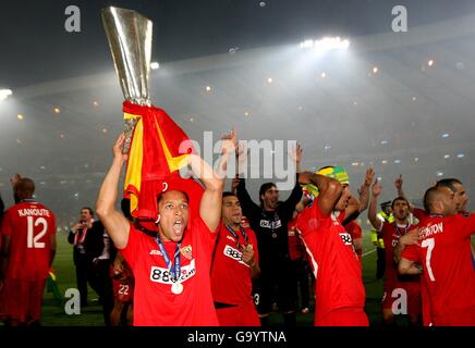 Football - Coupe UEFA - Final - Espanyol v Sevilla - Hampden Park Banque D'Images