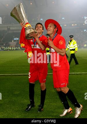 Football - Coupe UEFA - Final - Espanyol v Sevilla - Hampden Park Banque D'Images