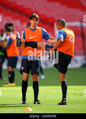 Football - match amical - Angleterre v Brésil Brésil - Formation - Stade de Wembley Banque D'Images