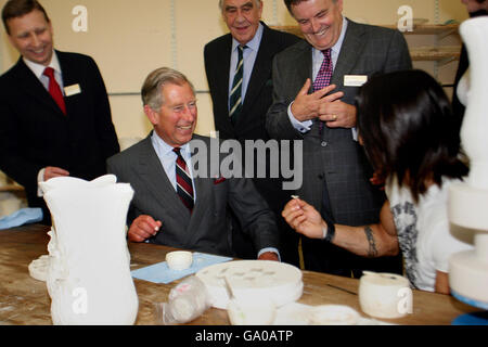 Le prince Charles rend visite Co Fermanagh Banque D'Images