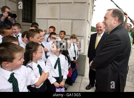 Alex Salmond voyages en Ulster Banque D'Images