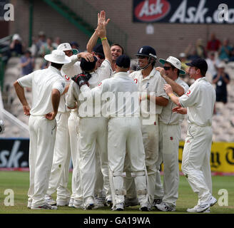 Cricket - npower Troisième Test - Angleterre v Antilles - Jour 5 - Old Trafford Banque D'Images