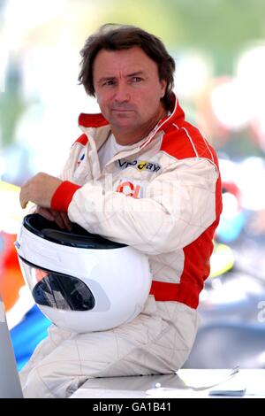 Course automobile Formula One - Grand Prix de France - qualification. René Arnoux, ancien pilote de course Renault F1 Banque D'Images