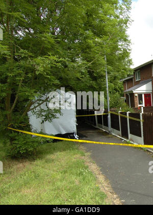 93 ans, homme, poignardé à mort Banque D'Images