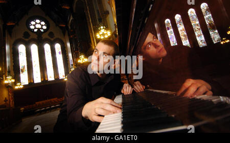 Le pianiste virtuose Janitor Banque D'Images