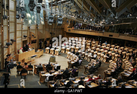 Reine ouvre Parlement écossais Banque D'Images