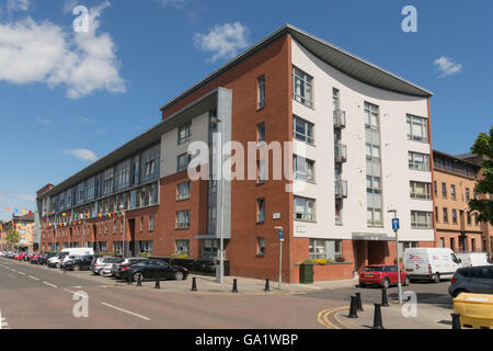 Des logements modernes dans les domaines de la régénération urbaine,nouveau Gorbals, Glasgow, Écosse, Royaume-Uni, Banque D'Images