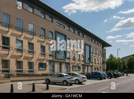 Des logements modernes dans les domaines de la régénération urbaine,nouveau Gorbals, Glasgow, Écosse, Royaume-Uni, Banque D'Images