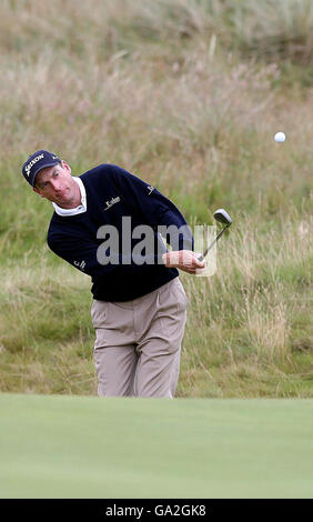 Golf - le 136e Open Championship 2007 - jour de pratique - Carnoustie.Jim Furyk aux États-Unis pendant la journée d'entraînement du 136e Open Championship à Carnoustie, en Écosse. Banque D'Images