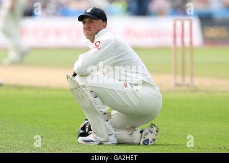 Cricket - npower troisième test - Angleterre / Antilles - deuxième jour - Old Trafford. Matt Prior, Angleterre Banque D'Images