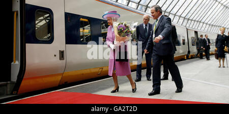 Reine quitte pour la Belgique Banque D'Images