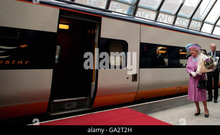 Reine quitte pour la Belgique Banque D'Images